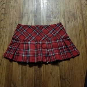 Plaid mini skirt